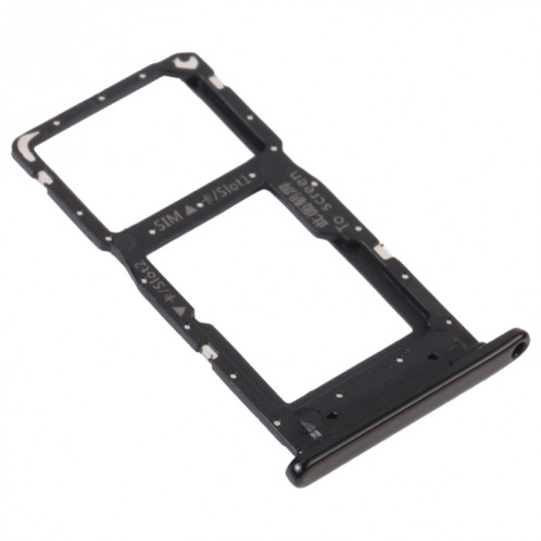 Plateau de carte SIM + plateau de carte SIM / plateau de carte micro SD pour l'honneur 9S (noir) SH228B1721-04