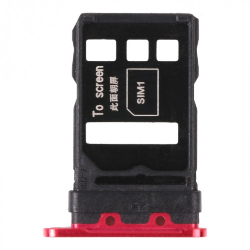 Plateau de carte SIM + plateau de carte SIM pour Huawei Nova 7 Pro 5g (rouge) SH229R1729-04