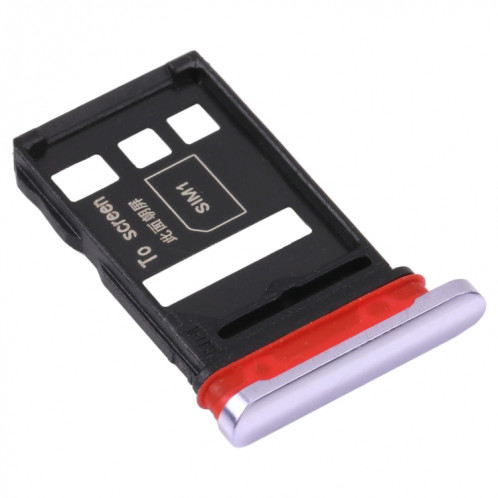 Plateau de carte SIM + plateau de carte SIM pour Huawei Nova 7 5G (argent) SH230S1749-04