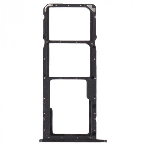 Plateau de carte SIM + plateau de carte SIM + plateau de carte micro SD pour l'honneur 8A 2020 (Noir) SH233B1241-04