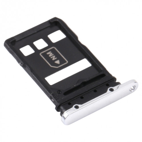 Plateau de carte SIM + Bac de carte NM pour Huawei P40 Pro + (Argent) SH234S1242-04