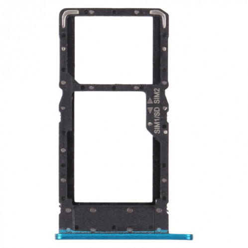 Plateau de carte SIM + plateau de carte SIM / plateau de carte micro SD pour l'honneur Play4 (Bleu) SH237L981-04