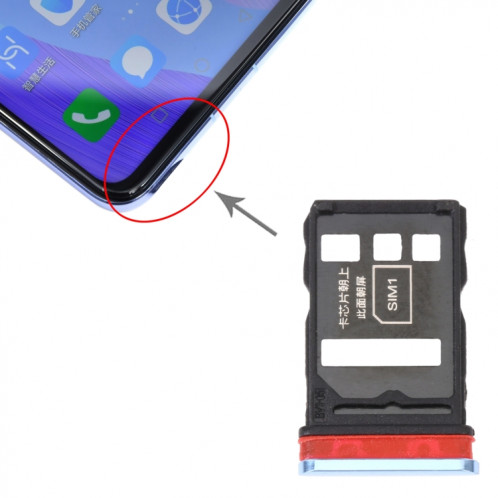 Plateau de carte SIM + plateau de carte SIM pour Huawei Nova 6 (Twilight) SH38JS1110-04