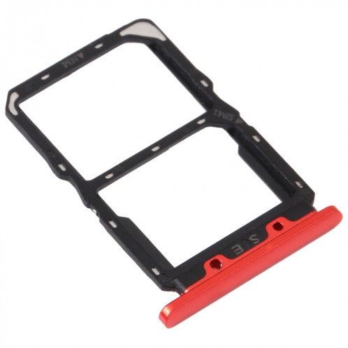 Plateau de carte SIM + Bac de carte NM pour Huawei Nova 5 Pro (rouge) SH241R1020-04