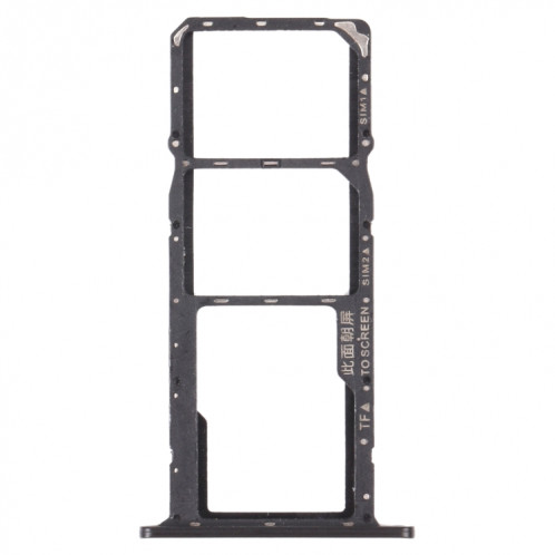 Plateau de carte SIM + plateau de carte SIM + plateau de carte micro SD pour l'honneur 8s (noir) SH243B1347-04