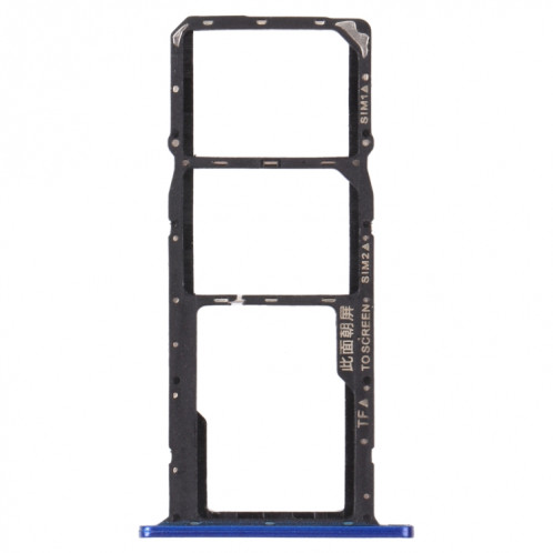 Plateau de carte SIM + plateau de carte SIM + plateau de carte micro SD pour l'honneur 8s (Bleu) SH243L570-04
