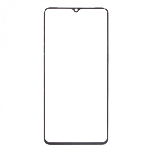 Pour OnePlus 7T Lentille en verre extérieure de l'écran avant (noir) SH316B694-04