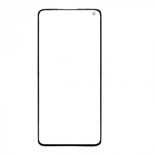 Pour OnePlus 8 Pro Lentille en verre extérieure de l'écran avant (noir) SH317B562-05