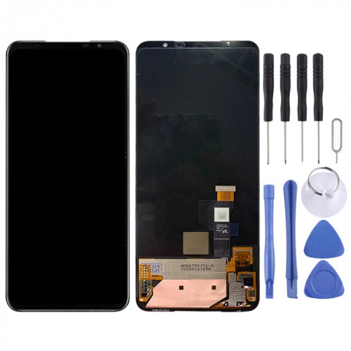 Écran LCD et numériseur Assemblage complet pour Téléphone ASUS ROG 5 ZS673KS I005DA (Noir) SH346B500-07