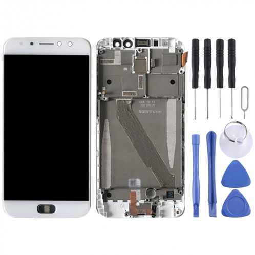 Écran LCD et numériseur Assemblage complet avec cadre pour Asus Zenfone 4 selfie pro zd552kl z01md (blanc) SH350W1241-05