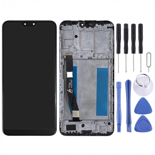 Écran LCD et numériseur Assemblage complet avec cadre pour Asus Zenfone Max Plus (M2) ZB634KL A001D (Noir) SH351B165-05