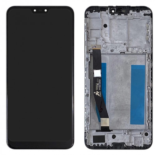 Écran LCD et numériseur Assemblage complet avec cadre pour Asus Zenfone Max Plus (M2) ZB634KL A001D (Noir) SH351B165-05