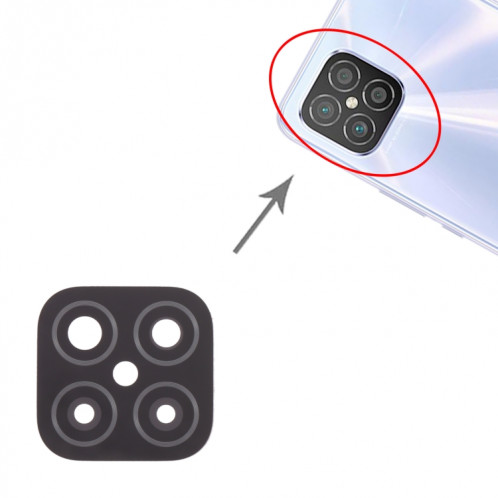 10 PCS Back Camera Lens pour Huawei Nova 8 SE (Noir) SH458B449-04