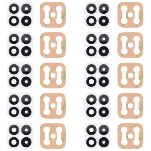 10 PCS Back Camera Lens pour Huawei Nova 8 SE (Blanc) SH458W745-04