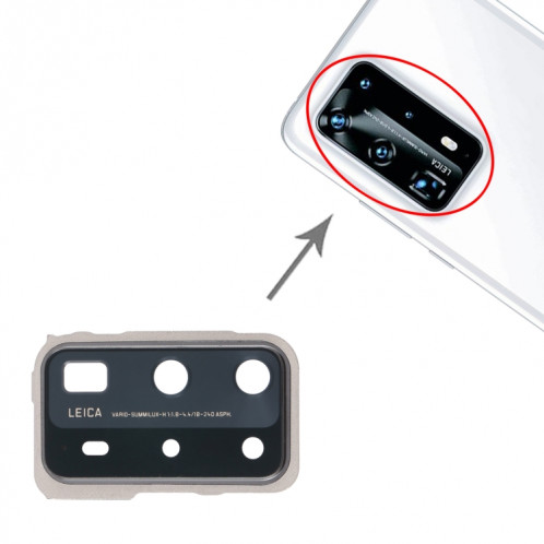 Cache à lentilles de la caméra pour Huawei P40 Pro + (Noir) SH460B362-04