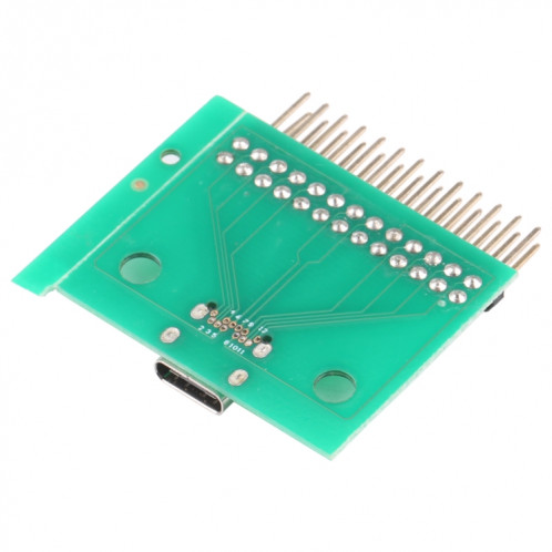 Test de test féminin positif et négatif double face USB 3.1 avec connecteur femelle PCB 24P SH2512681-04