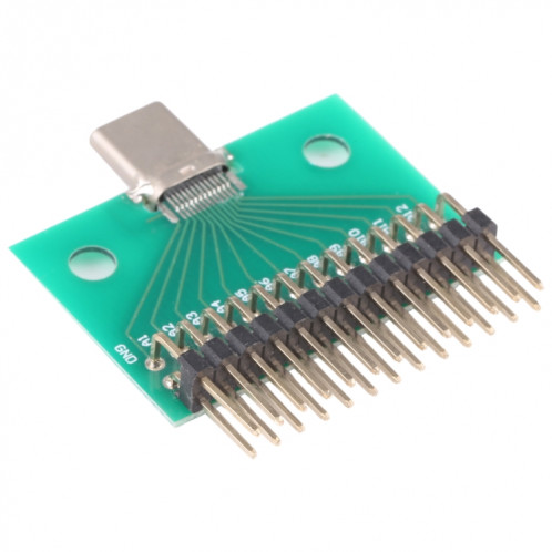 Test de test mâle de type C USB 3.1 avec carte PCB 24P + 2P connecteur SH2513228-04