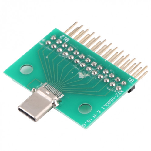 Test de test mâle de type C USB 3.1 avec carte PCB 24P + 2P connecteur SH2513228-04
