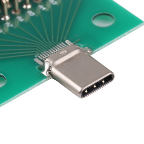 Test de test mâle de type C USB 3.1 avec carte PCB 24P + 2P connecteur SH2513228-04