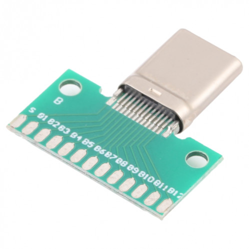 Test de test mâle positif et négatif double face USB 3.1 avec PCB 24pin soudé SH2516880-04