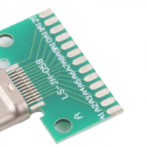 Test de test mâle positif et négatif double face USB 3.1 avec PCB 24pin soudé SH2516880-04