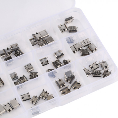 75 PCS / SET Connecteur de port de charge USB de type C 6Pin / 12pin / 16pin / 14pin / 24pin pour Huawei / Samsung / Xiaomi etc. SH25211425-05