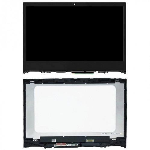Écran LCD OEM 1366 x 768px pour Lenovo Yoga 520-14IKB Assemblage complet du numériseur avec cadre (Noir) SH523B1216-05