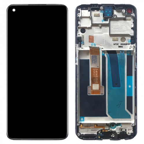 Pour OnePlus Nord N10 5G BE2029 Assemblage complet du numériseur avec cadre Écran LCD OEM (Noir) SH525B1812-07