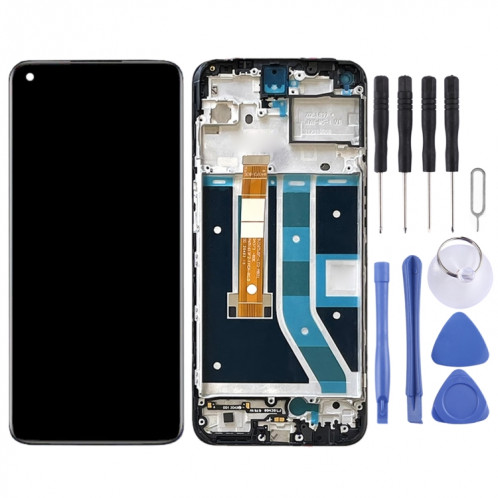 Pour OnePlus Nord N100 BE2013 Assemblage complet du numériseur avec cadre Écran LCD OEM (Noir) SH526B989-07