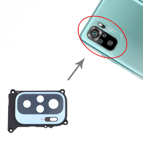 Cache de l'objectif de la caméra pour Xiaomi Redmi Note 10 / Redmi Note 10S M2101K7BG M2101K7BI M2101K7BNY M2101K7AI M2101K7AG (vert) SH571G257-04