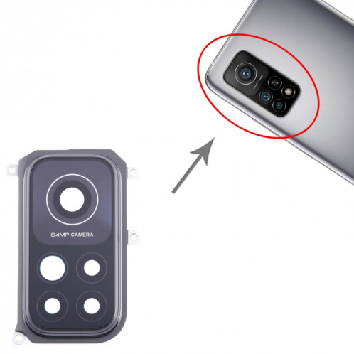 Cache objectif d'appareil photo pour Xiaomi Redmi K30s M2007J3SC (noir) SH581B1102-04