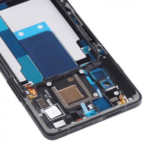 Plaque de lunette de cadre du milieu pour Xiaomi Redmi K40 Gaming (Noir) SH586B173-07