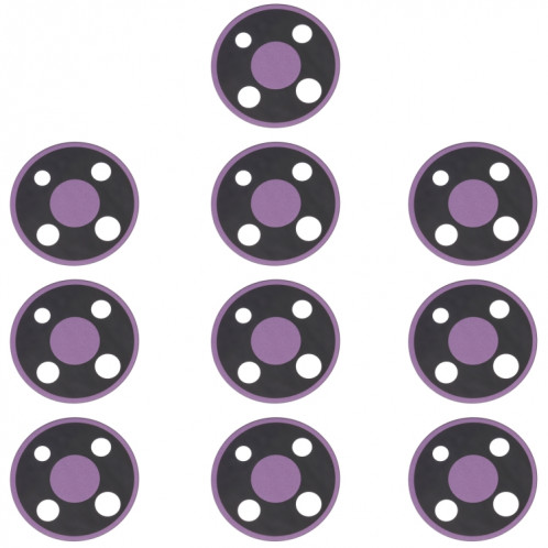 10 PCS Back Camera Lens pour Nokia 3.4 TA-1288 TA-1285 TA-1283 (Violet) SH616P1729-04