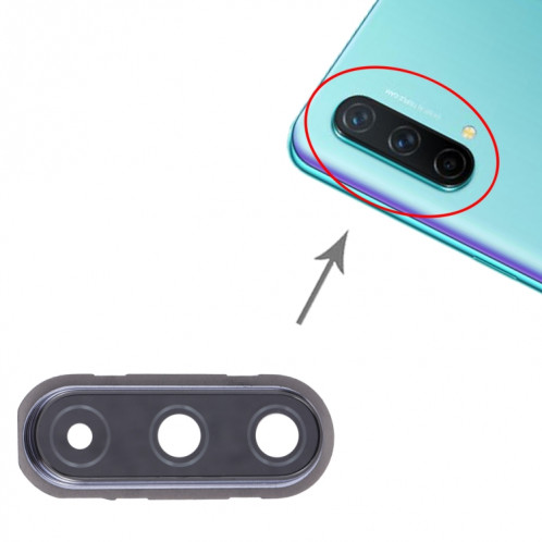 Pour le couvercle d'objectif de caméra OnePlus Nord CE 5G (noir) SH621B1993-04
