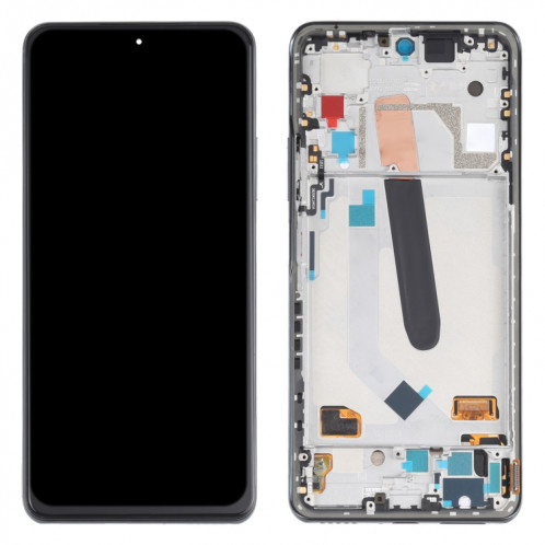 Matériau OLED Écran LCD et numériseur Assemblage complet avec cadre pour Xiaomi Redmi K40 / Redmi K40 PRO / REDMI K40 PRO + / MI 11I / POCO F3 / M2012K11C M2012K11AG M2012K11G (Noir) SH641B557-07