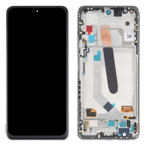 Matériau OLED Écran LCD et numériseur Assemblage complet avec cadre pour Xiaomi Redmi K40 / Redmi K40 PRO / REDMI K40 PRO + / MI 11I / POCO F3 / M2012K11C M2012K11AG M2012K11G (argent) SH641S339-07