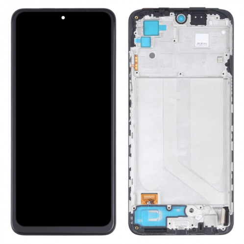 Matériau OLED Écran LCD et numériseur Assemblage complet avec cadre pour Xiaomi Redmi Note 10 4G / Redmi Note 10S 4G M2101K7AI M2101K7AG M2101K7BG M2101K7BI M2101K7BNO SH2644627-07