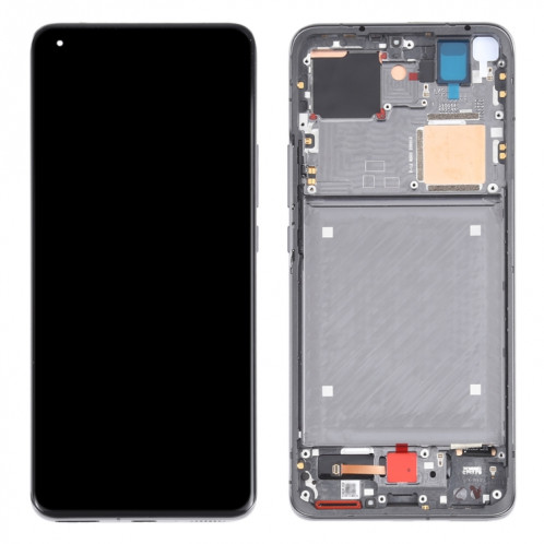 Écran LCD à écran LCD original AMOLED et numériseur assemblage complet avec cadre pour xiaomi mi 11 ultra / mi 11 pro m2102k1g m2102k1c m2102k1ac (noir) SH650B233-07