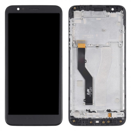 Écran LCD et numériseur Assemblage complet avec cadre pour Motorola Moto E6 / Moto E XT2005-3 XT2005-1 XT2005DL (Noir) SH61BL453-07