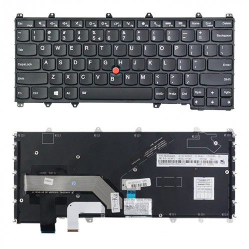 Version américaine Clavier avec dos arrière pour Lenovo ThinkPad Yoga 260 / Yoga 370 / x380 (Noir) SH737B207-05