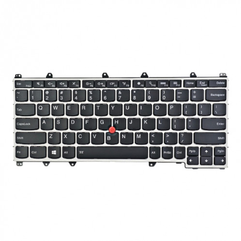 Version américaine Clavier avec dos arrière pour Lenovo ThinkPad Yoga 260 / Yoga 370 / x380 (argent) SH737S450-05