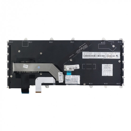 Version américaine Clavier avec dos arrière pour Lenovo ThinkPad Yoga 260 / Yoga 370 / x380 (argent) SH737S450-05