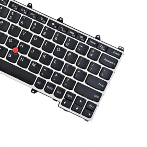 Version américaine Clavier avec dos arrière pour Lenovo ThinkPad Yoga 260 / Yoga 370 / x380 (argent) SH737S450-05