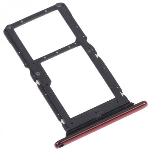 Plateau de carte SIM + plateau de carte SIM / plateau de carte micro SD pour Motorola One Hyper XT2027 XT2027-1 (rouge) SH768R1027-04