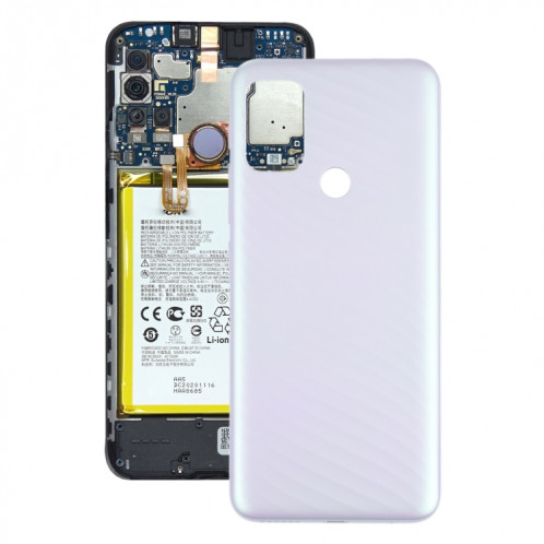 Couverture arrière de la batterie pour Motorola Moto G10 XT2127-2 (argent) SH776S419-07