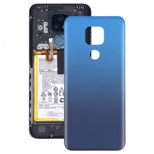 Couverture arrière de la batterie pour Motorola Moto G Play (2021) (Bleu) SH785L1265-06