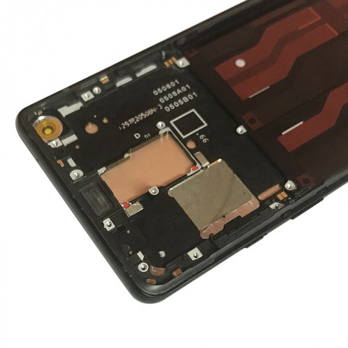 Matériau AMOLED Écran LCD et numériseur Assemblage complet avec cadre pour Oneplus 8 in2013 2017 2010 (Noir) SH797B1507-07