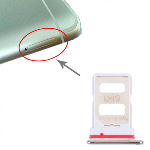 Plateau de carte SIM + plateau de carte SIM pour Xiaomi Redmi K40 PRO / REDMI K40 (GOLD) SH875J459-04