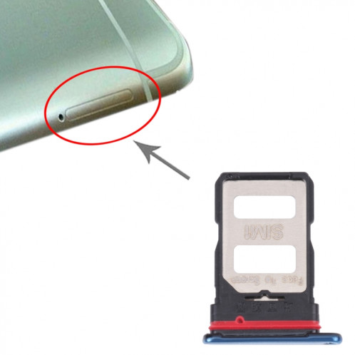 Plateau de carte SIM + plateau de carte SIM pour Xiaomi Redmi K40 Pro / Redmi K40 (Bleu) SH875L638-04