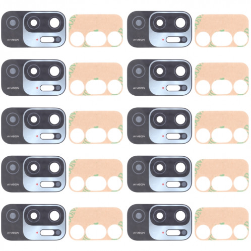 Lentille de caméra arrière 10 PCS pour Xiaomi Redmi Note 10 5G M2103K19G M2103K19C SH28761310-04